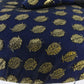 Sonni of California Ladies Fancy Royal Blue and Gold Wool Felt Hat 7 1/8 57cm