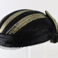 Joe Bill Miller Ladies Black and Gold Boutique Hat W/ Bow MULTIPLE SIZES
