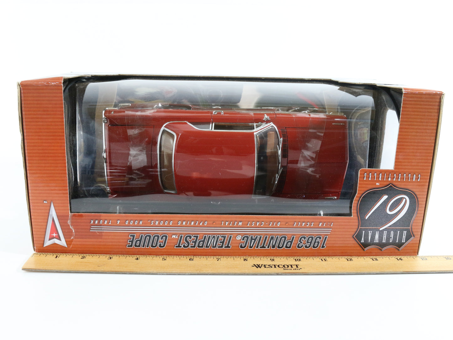 1963 Pontiac Tempest Coupe Red Highway 61 Diecast Promotions 1:18 Model 50137