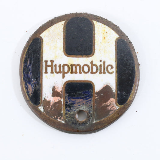 Hupmobile Antique Automobile Metal Car Emblem Radiator Badge 1.75"