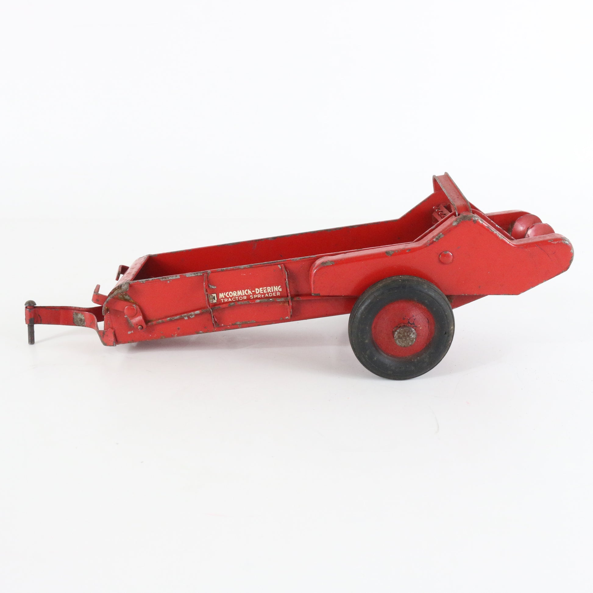 IH McCormick Deering Red Tractor Spreader Toy