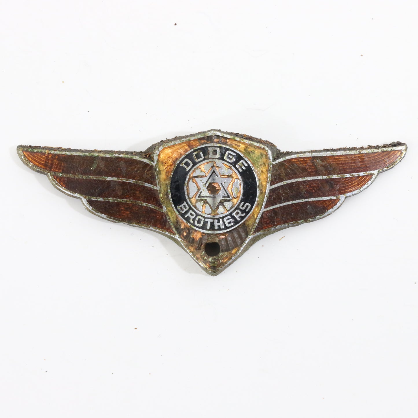 Dodge Brothers Orange Car Emblem Radiator Badge