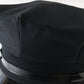 Mens Classic Black Curved Brim Chauffeurs Cap QUALITY MADE MULTIPLE SIZES