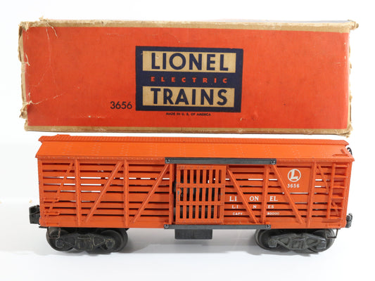 Lionel Lines O 3656 Livestock Cattle Car W/ Box