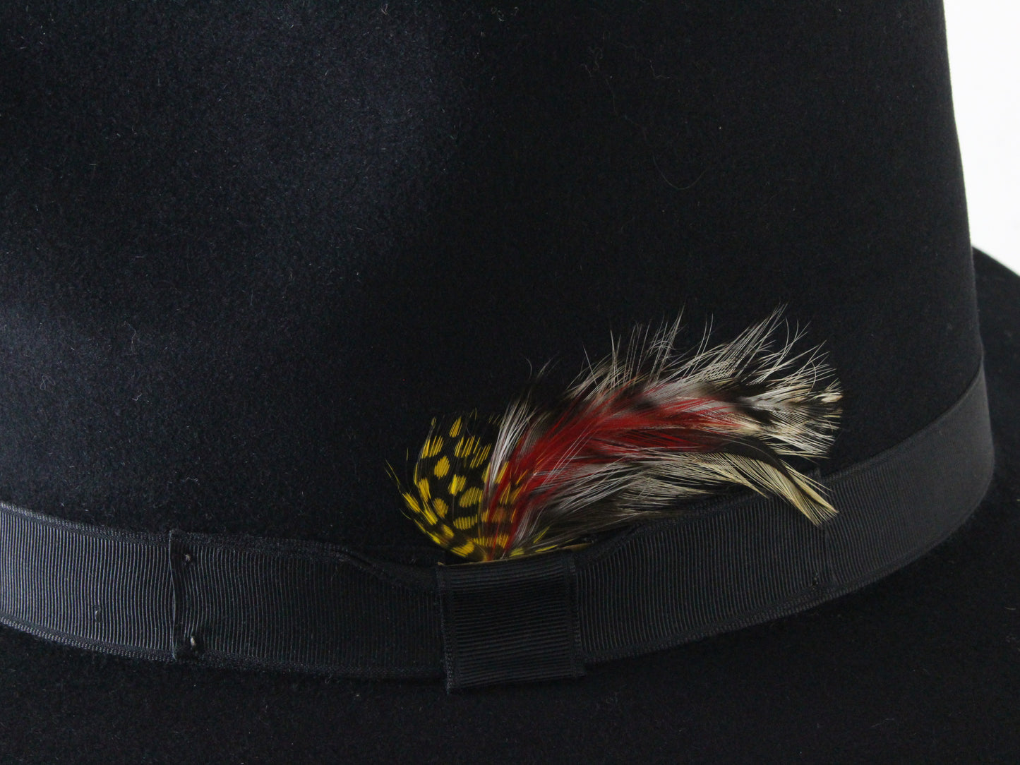 Top Hatters Mens Black Genuine Fur Felt Australian Cowboy Hat MULTIPLE SIZES