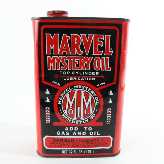 Marvel Mystery Oil Top Cyclinder Lubrication 32 oz Metal Can Container