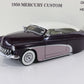 1950 Mercury Custom Convertible Purple & White Danbury Mint 1:24 W/ Box
