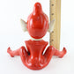 Vintage Red Elf Suit Large Ceramic Pixie Japan 6 In