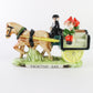 Vintage Pixie Elf Jaunting Car With Horse Ceramic Figure 5 In