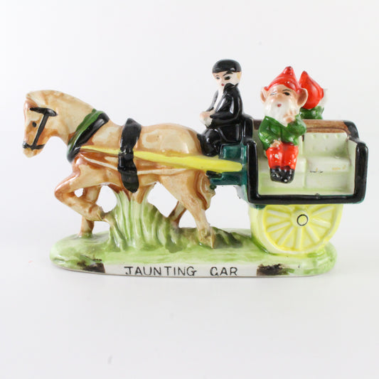 Vintage Pixie Elf Jaunting Car With Horse Ceramic Figure 5 In