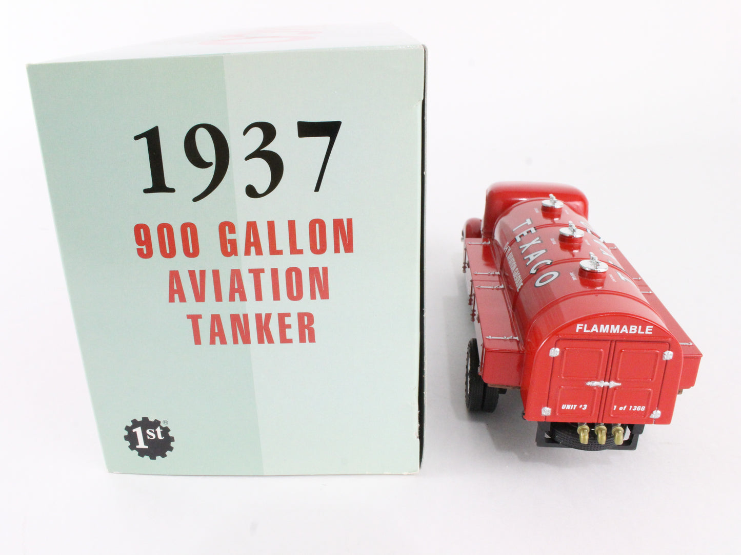 1937 900 Gallon Aviation Tanker Texaco #3 First Gear 1:30 Model 19-2667