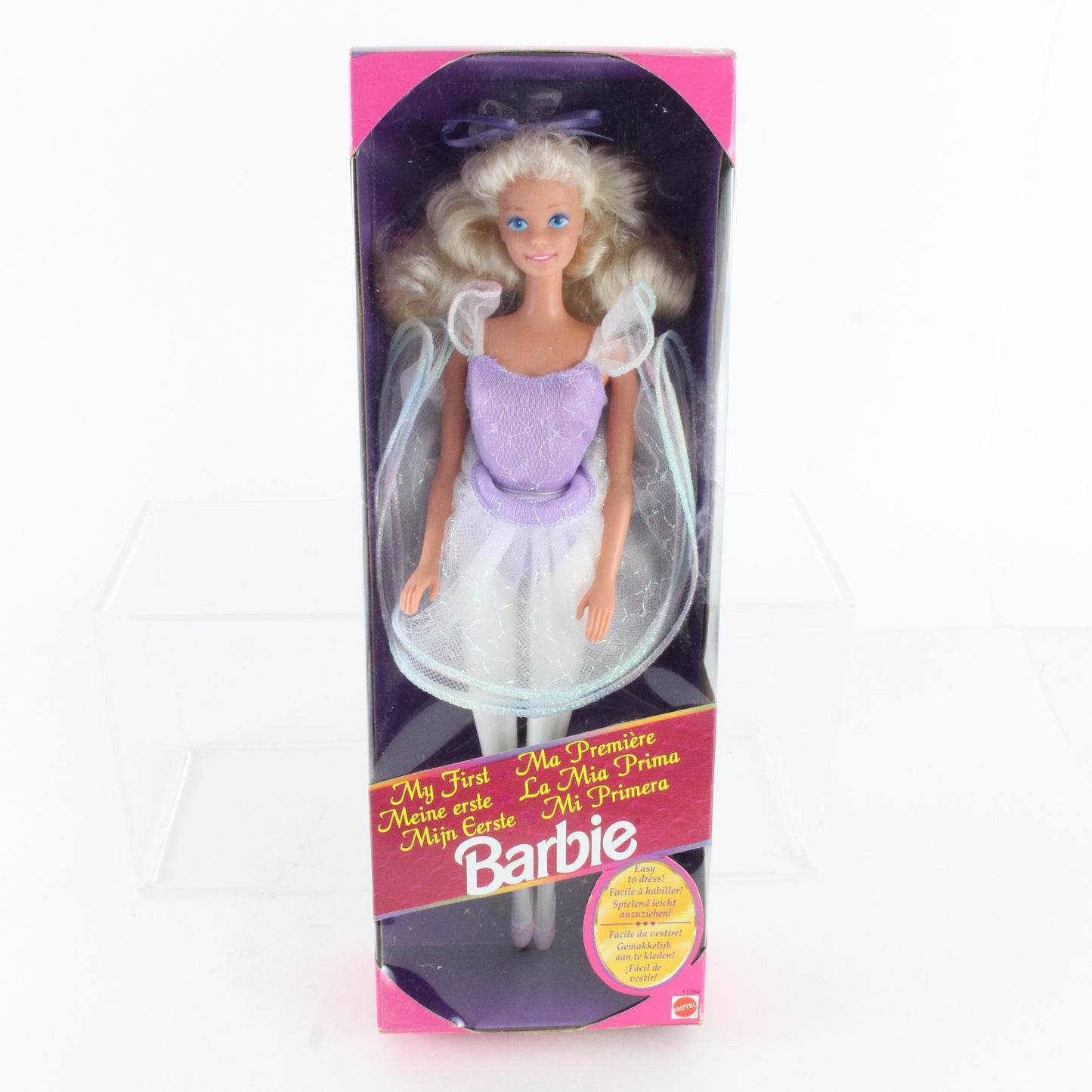 My First Barbie Blonde W/ Purple Outfit 1193 Mattel 11294 Foreign Release