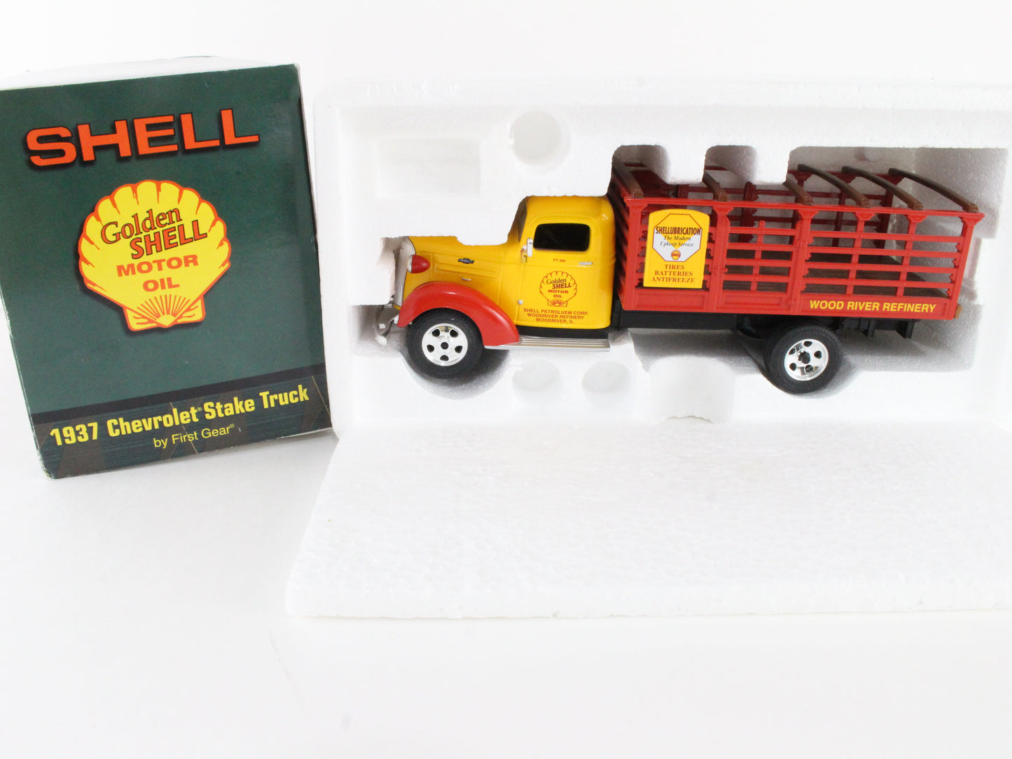 1937 Chevrolet Stake Truck Golden Shell First Gear 1:30 Model 19-2597