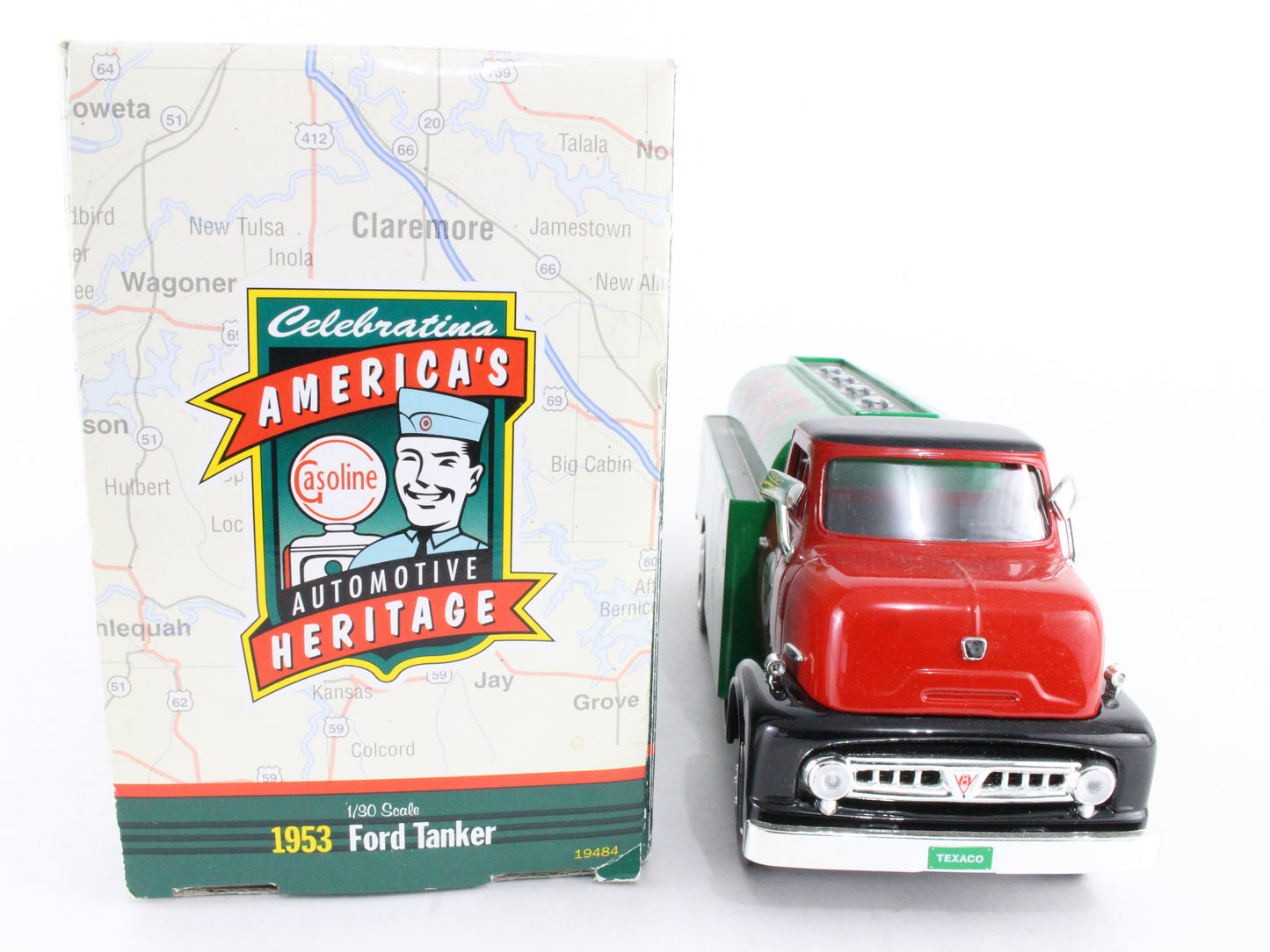 1953 Ford Tanker Texaco Fire Chief ERTL 1:30 Scale Model 0719gd