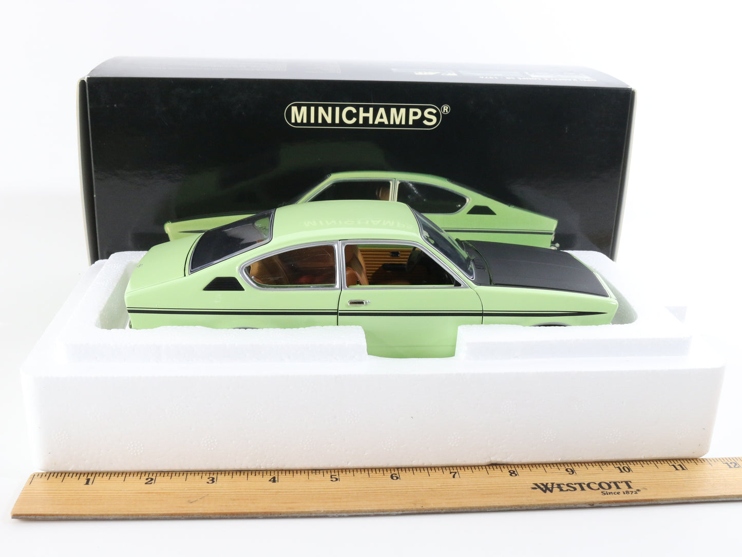 1976 Opel Kadett C Coupe Sr Green Minichamps 1:18 Model Car 180 045625