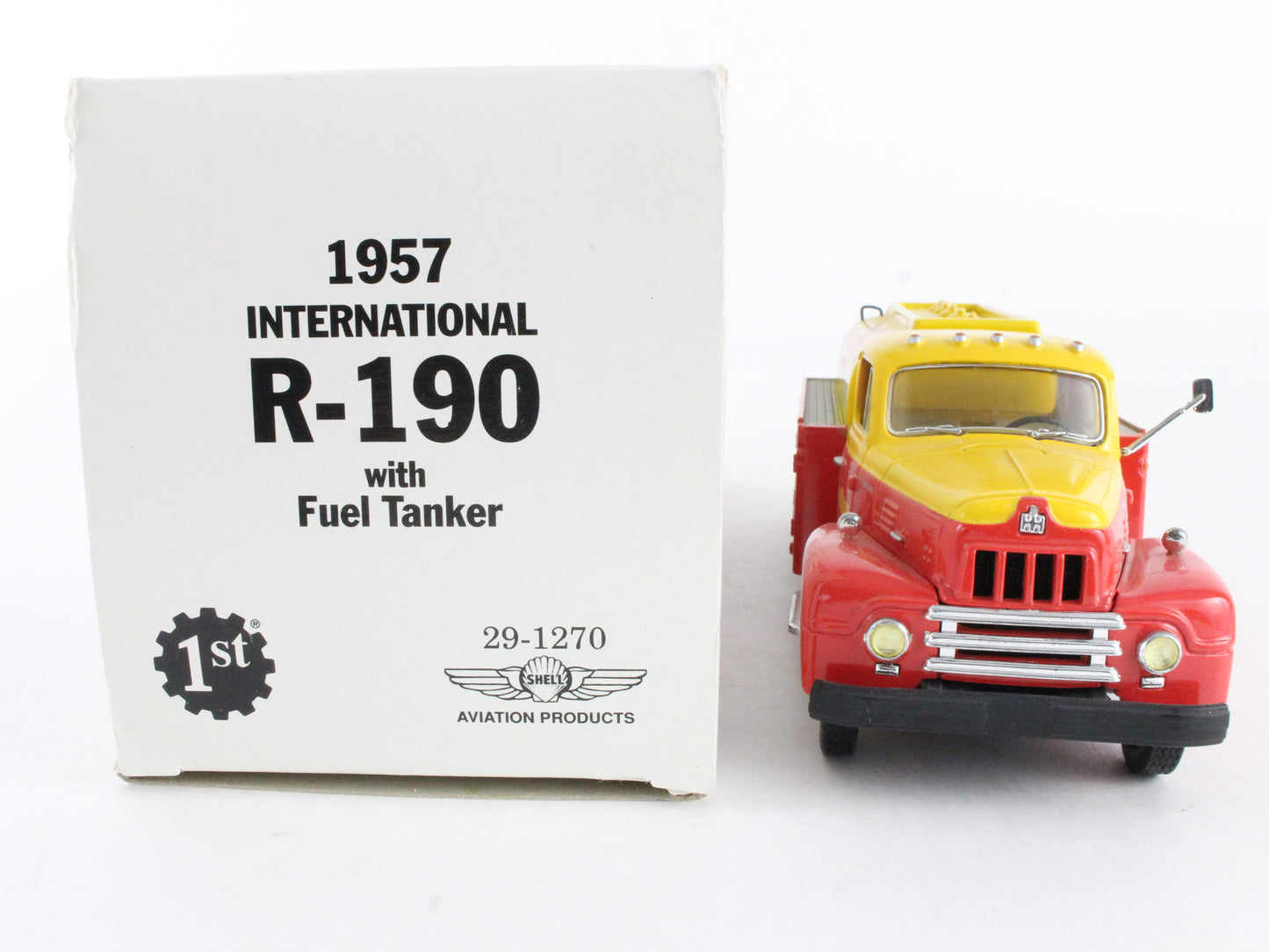 1957 International R-190 Fuel Tanker Shell Aviation Fuel First Gear 1:34 29-1270