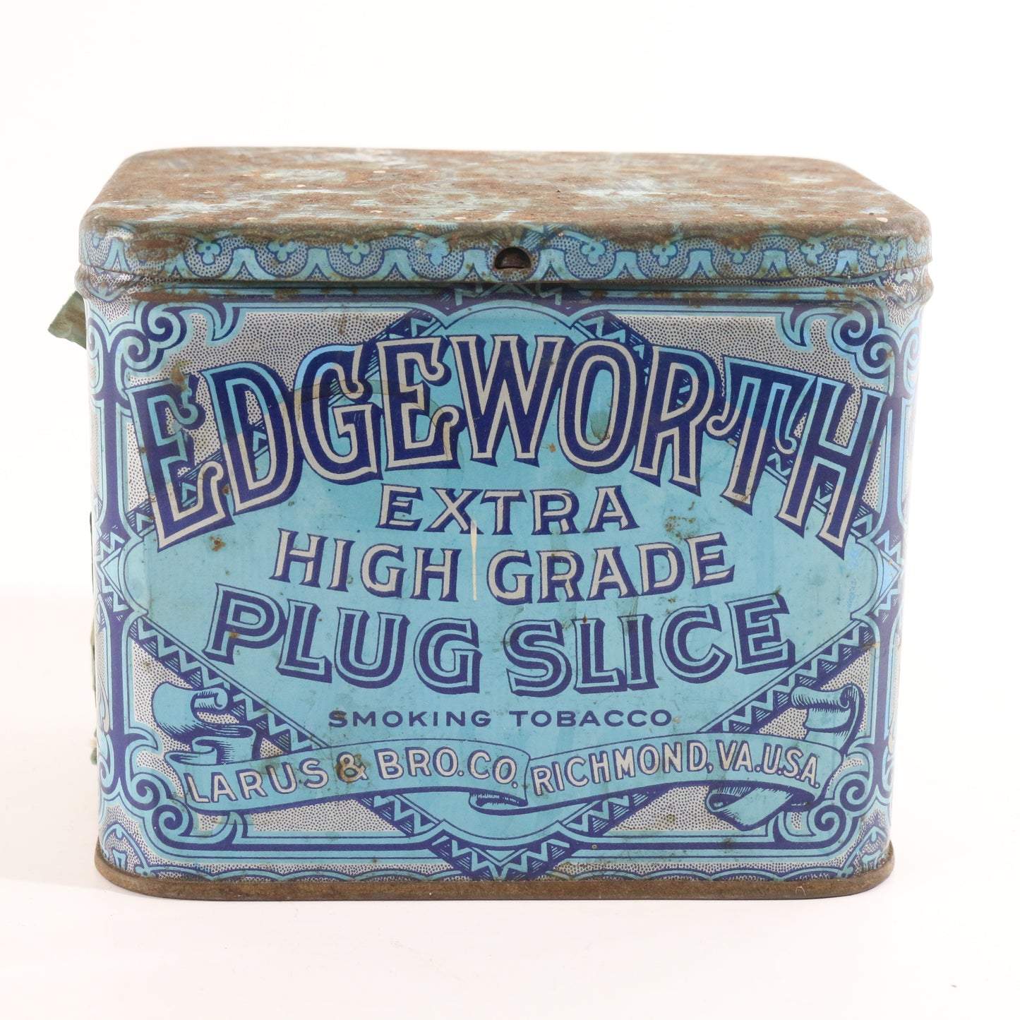 Edgeworth Extra High Grade Plug Slice Tobacco Vintage Metal Tin Can Container