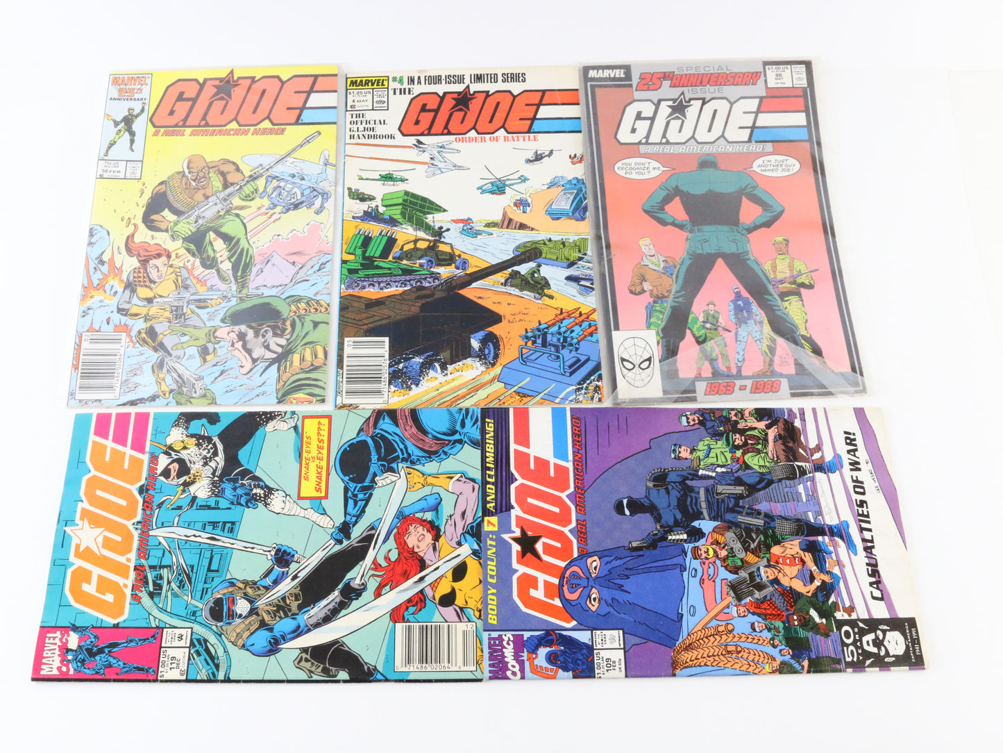 Lot Of 26 GI Joe ARAH Marvel Comics Vintage some Key Issues, Nice Conditions