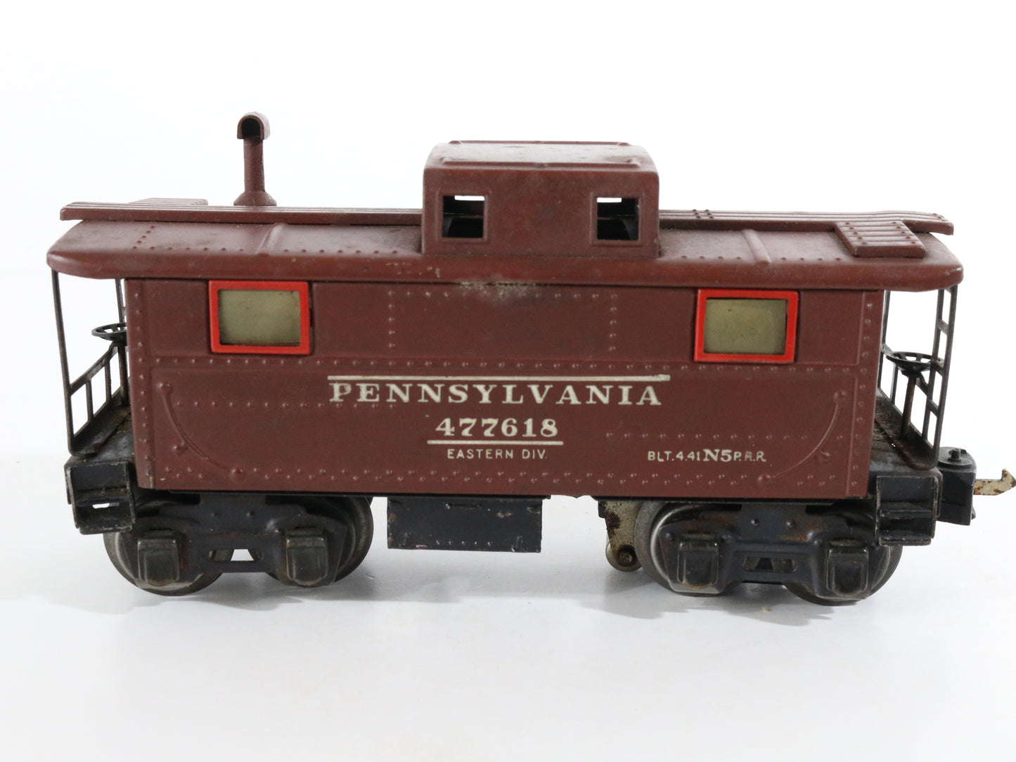 Lionel O Prewar 2757 Pennsylvania 477618 Brown Metal N5 Caboose