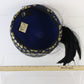 Sonni of California Ladies Fancy Royal Blue and Gold Wool Felt Hat 7 1/8 57cm
