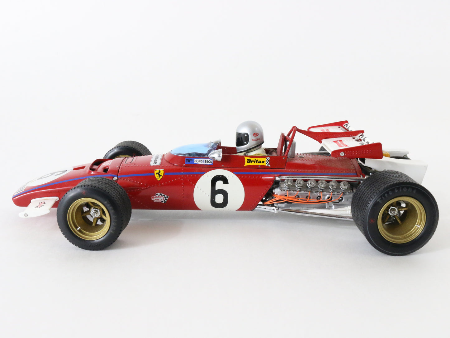 1971 Ferrari 312b #6 Mario Andretti Britax Grand Prix Exoto 1:18