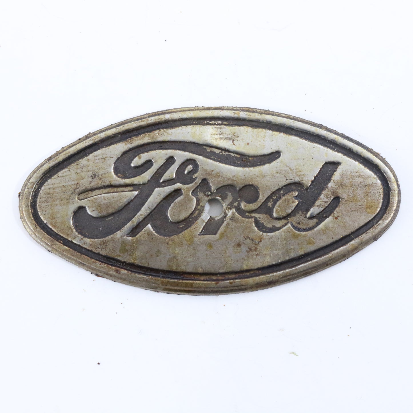 Ford 1920s-1930s Antique Metal Automobile Emblem Radiator Badge 3"