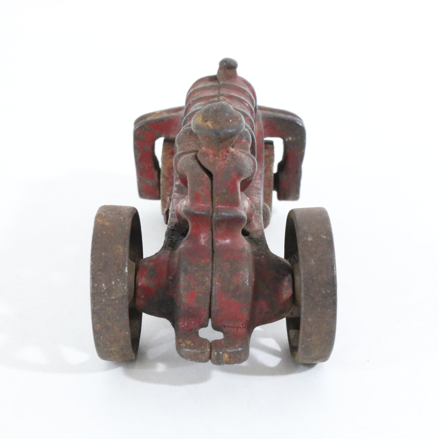 Antique Red Cast Iron Fordson Road Roller Tractor Farm Model AC Williams 4"