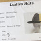 Borsalino Fancy Boutique Ladies Beige and Brown Felt Hat Made Italy Size: M