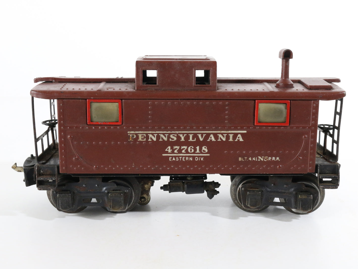 Lionel O Prewar 2757 Pennsylvania 477618 Brown Metal N5 Caboose