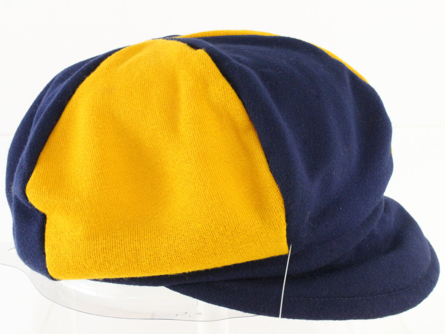 SMA Cap Co Mens Navy Blue and Yellow Cotton Blend Sport Cap M