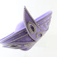 George Zamaul Couture Ladies Lilac Purple Felt Hat W/ Rhinestones 7 56cm
