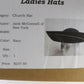 Jack Mcconnell New York Ladies Navy Blue Felt Hat W/ Feathers 6 7/8 55cm