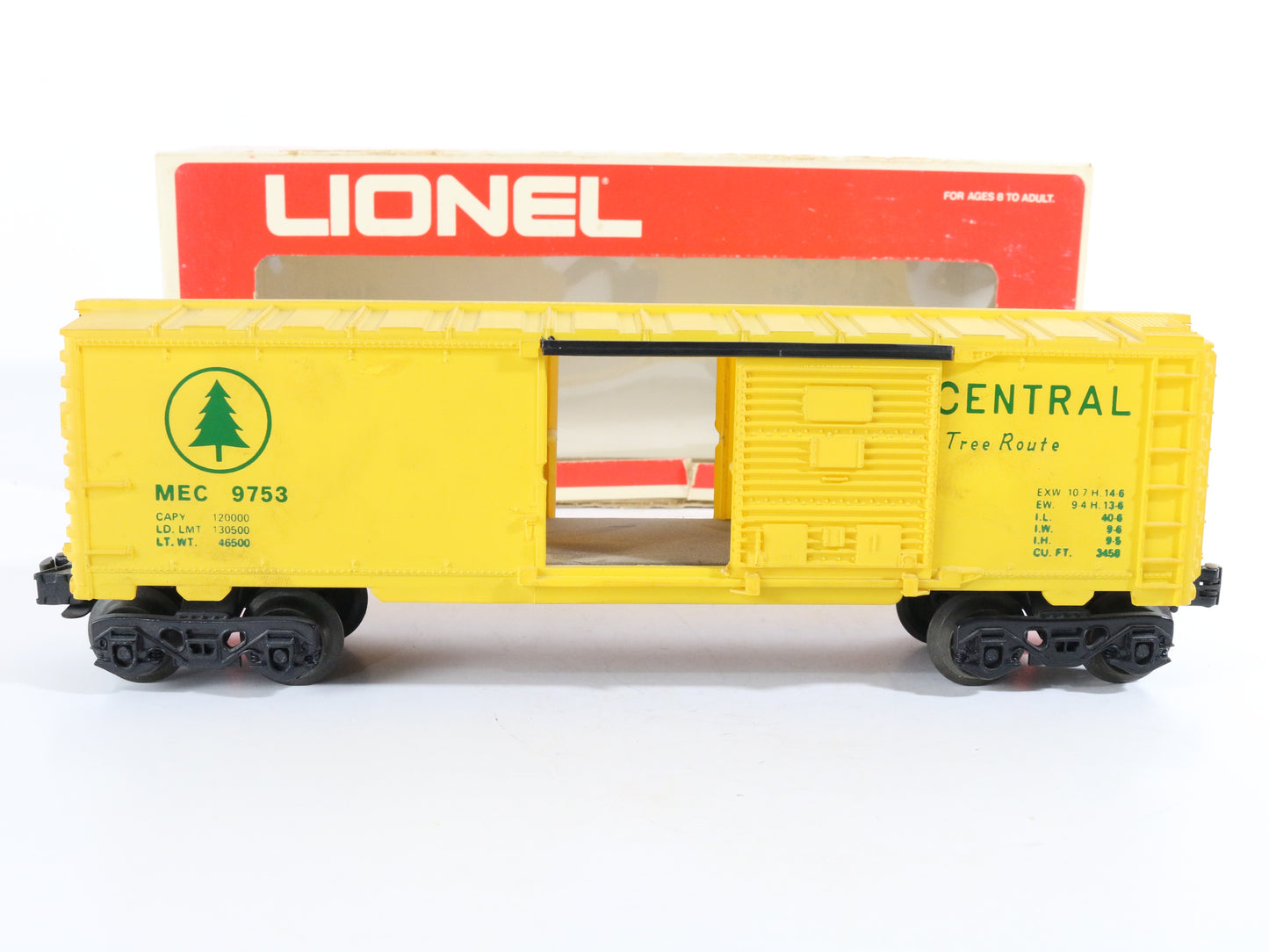 Lionel O 6-9753 Maine Central Mec Yellow Boxcar