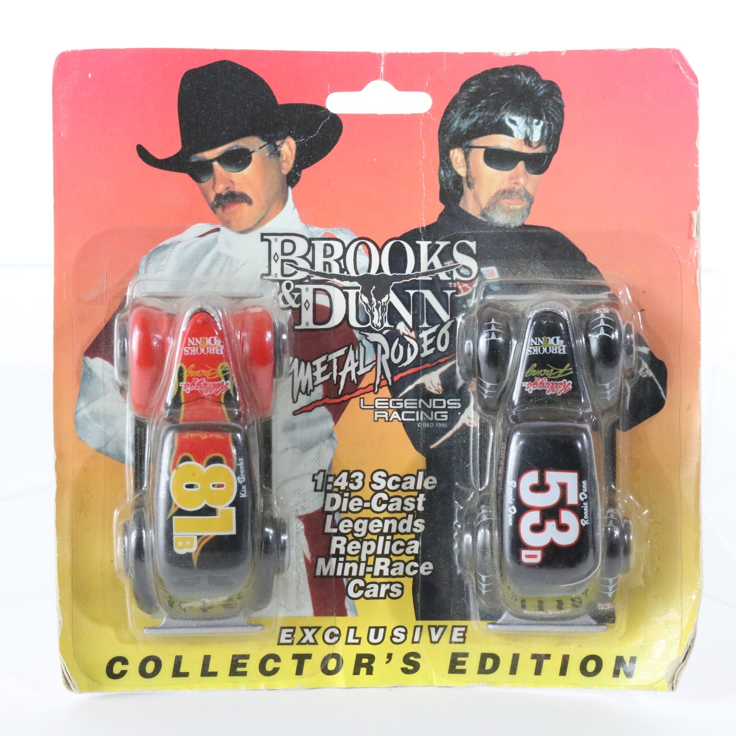 Brooks & Dunn Metal Rodeo Legends Racing 1:43 Diecast Race Cars B&D