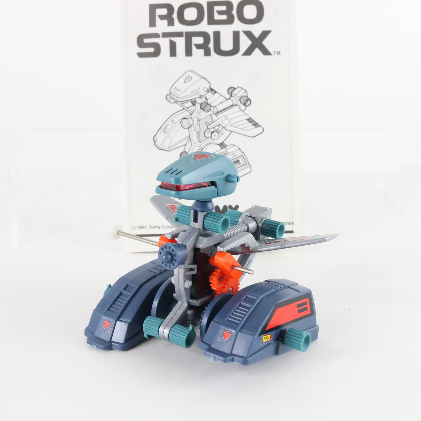 Vintage Tomy Robo Strux Glidoler Windup Zoids Robot