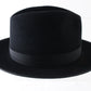 Biltmore President Top Hatter Mens Black Felt Fedora W/ Feather MULTIPLE SIZES