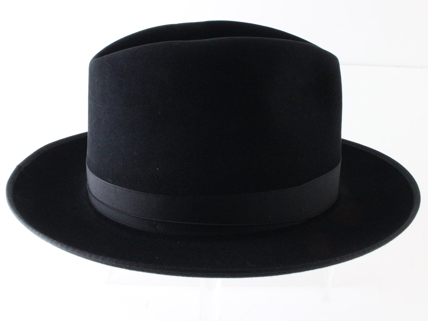 Biltmore President Top Hatter Mens Black Felt Fedora W/ Feather MULTIPLE SIZES