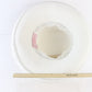 George Zamaul Couture Ladies Boutique White Felt Hat W/ Rhinestones 7 56cm