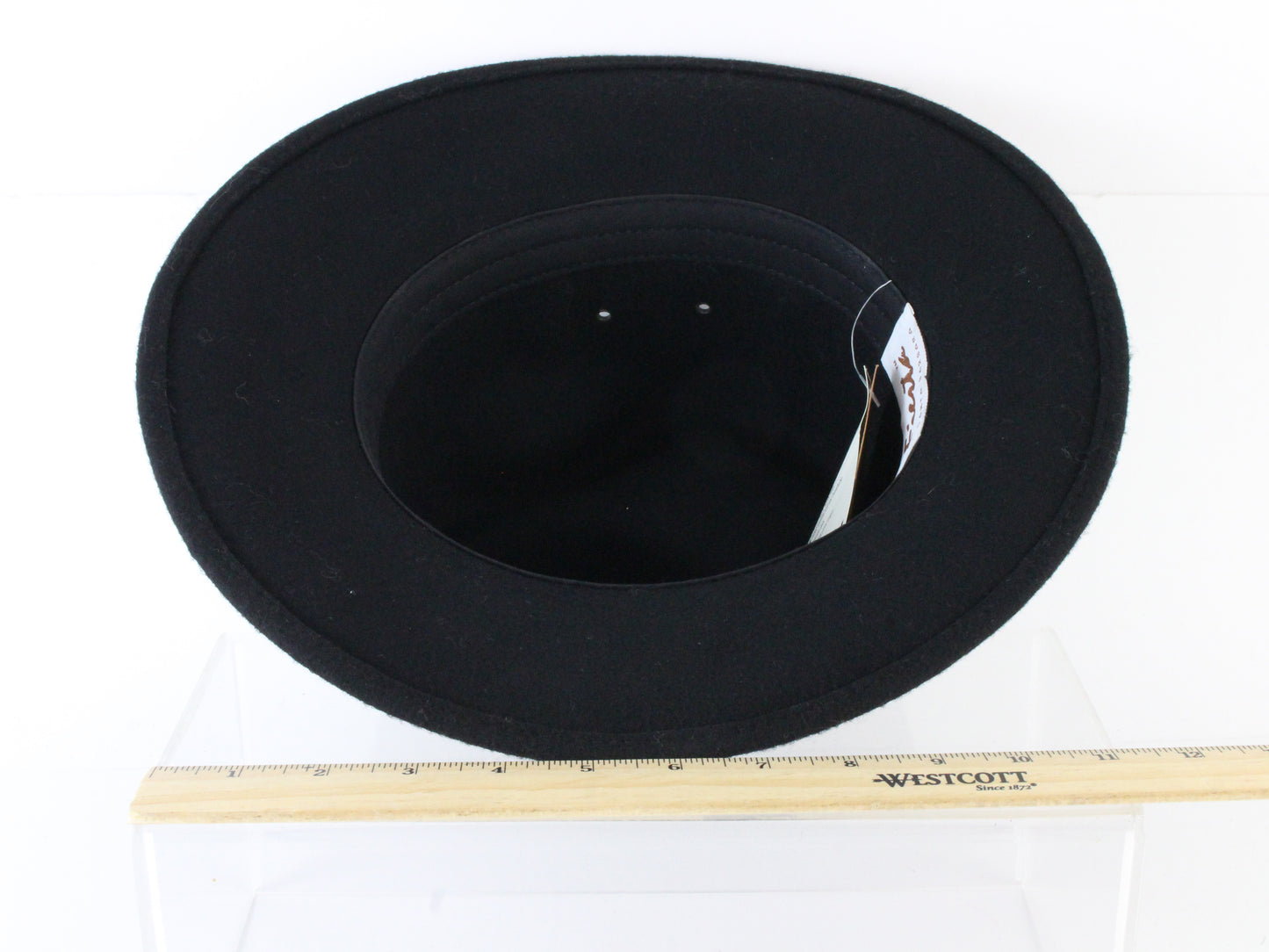 Fiesta Santa Barbara Mens Black Wool Felt Water Resistant Fedora SIZE: M