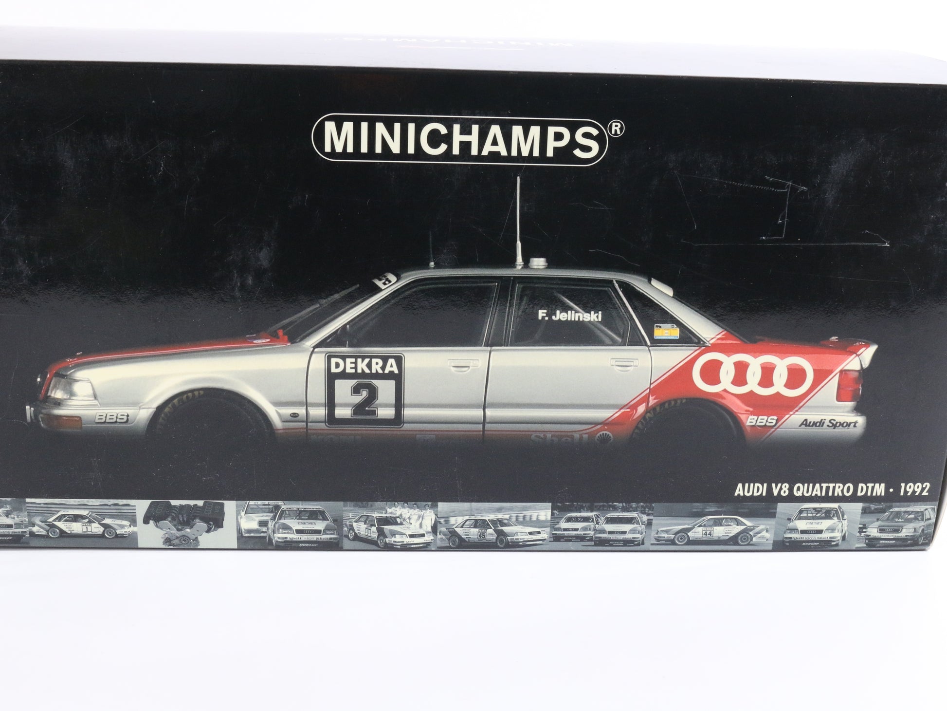 1992 Audi V8 Quattro DTM Team Azr Jelinski #2 Minichamps 1:18 Model 100 921002, 1:18 diecast Model, 1:18 rare model, high end diecast, Minichamps 1:18, Pauls Model Art high end diecast