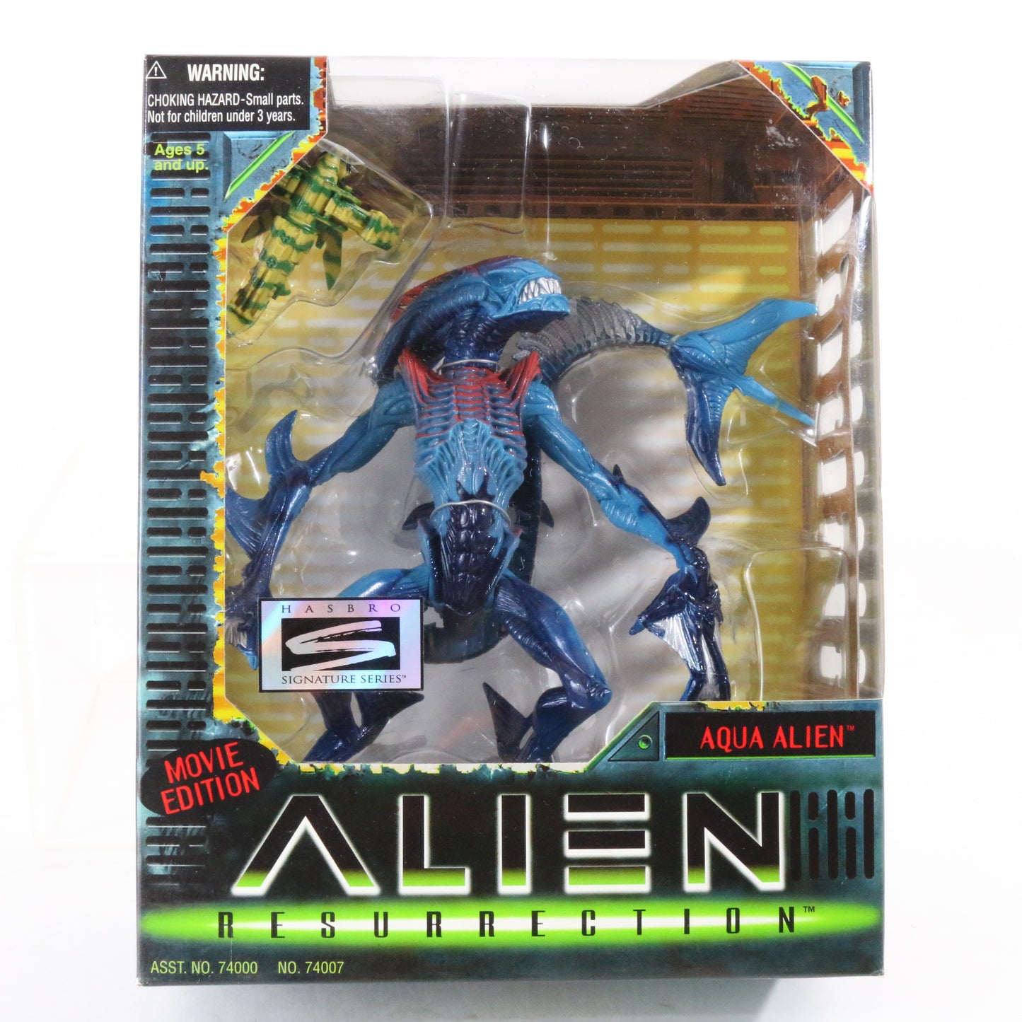 Alien Resurrection Movie Edition Aqua Alien Sealed 1997 Hasbro Signature