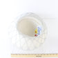 Jack Mcconnell New York Ladies White Felt Hat W/ Rhinestones 7 1/8 57cm
