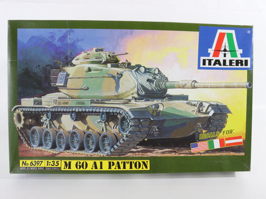 M60 A1 Patton Tank Military Vehicle Kit Italeri 1:35 6397 No Instructions