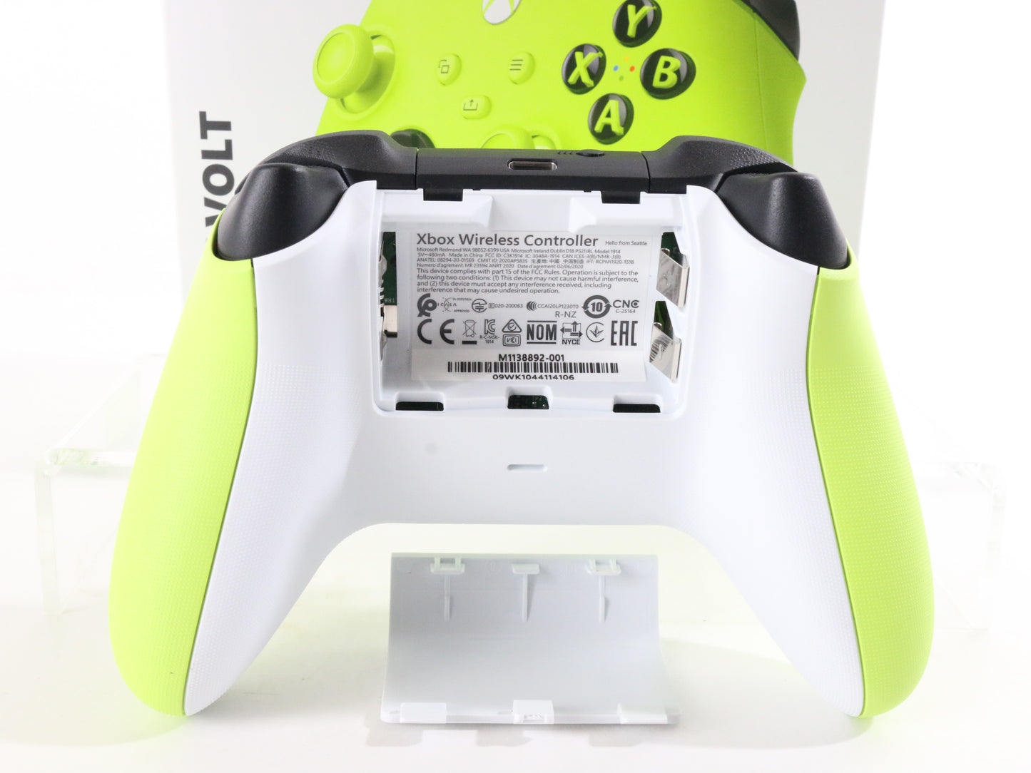 Electric Volt Light Green XBOX One Wireless Controller Model 1914