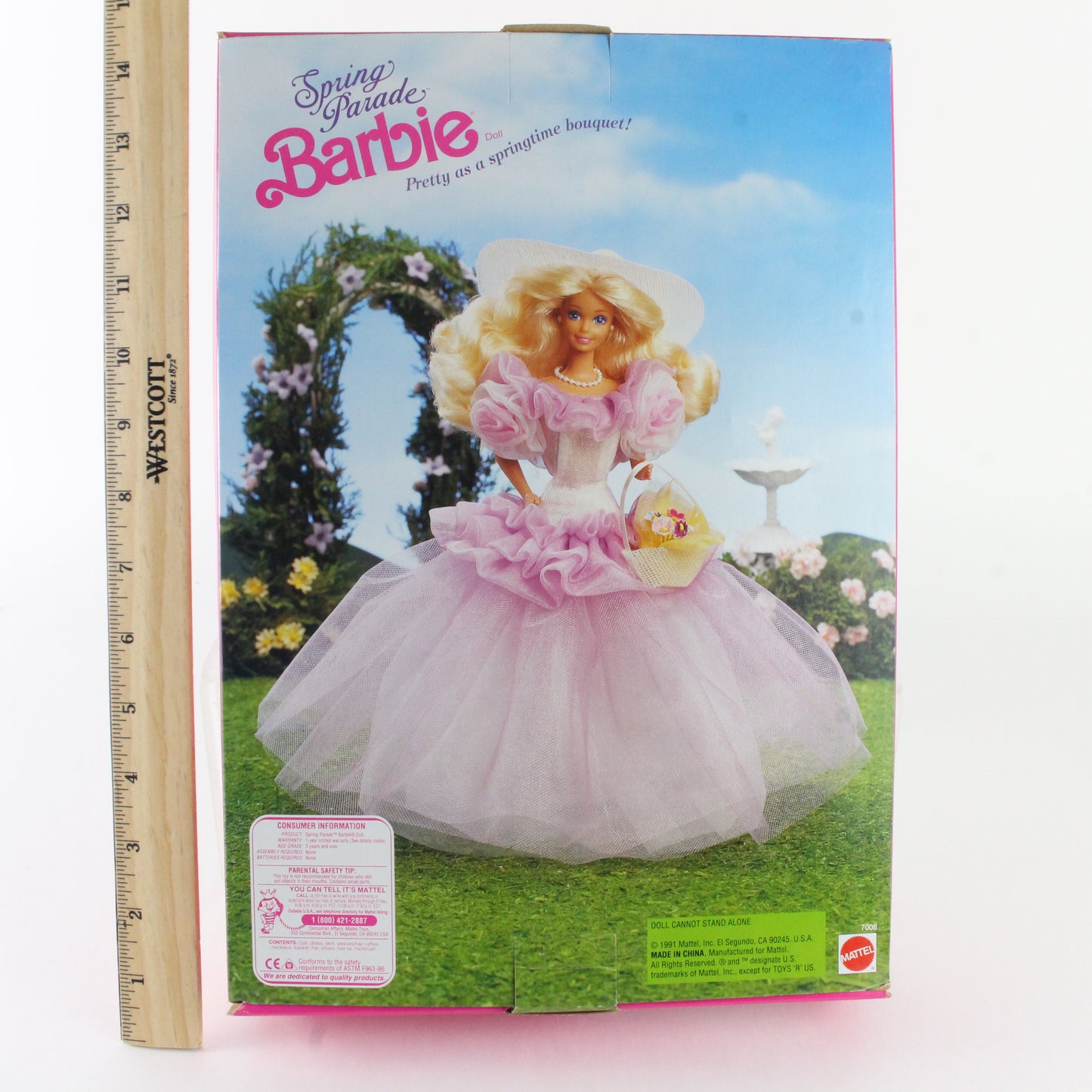 Spring Parade Barbie Blonde W/ Lavendar Gown Mattel 7008