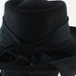 Fiesta Santa Barbara Ladies Black Soft Wool Felt Hat w/ Veil 6 3/4 54cm
