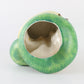 Vintage Pixie Elf Blue With Mushrooms Ceramic Planter 4 In