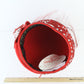 George Zamaul Ladies Boutique Red Felt Hat W/ Rhinestones 6 7/8 55cm