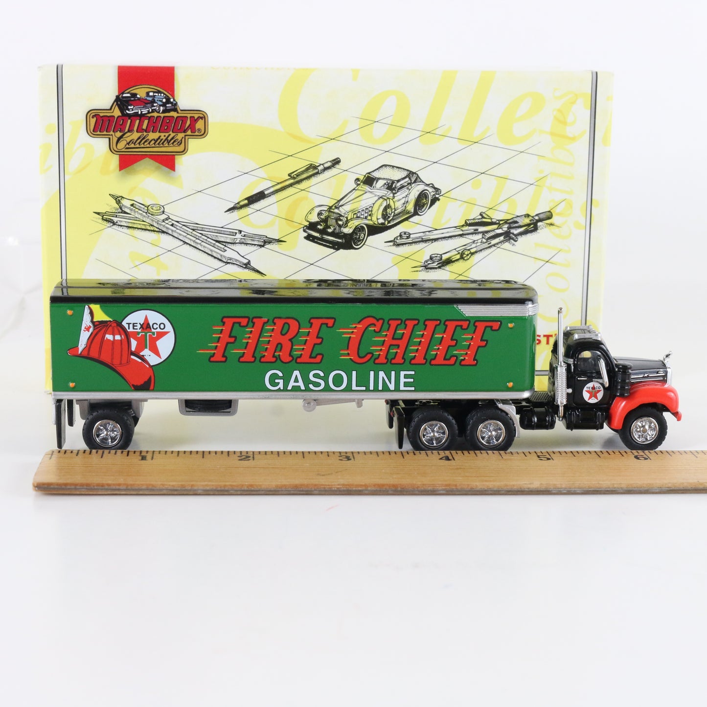 1956 Mack B-61 Tractor Truck & Trailer Texaco 50s Automobilia Matchbox