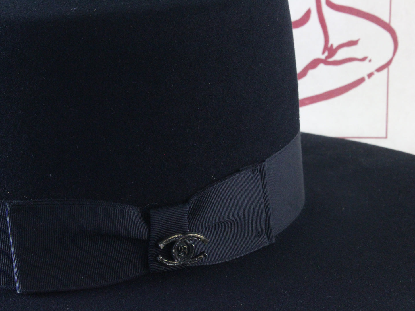 Biltmore Silver Buckle Mens Black Fur Felt 5x Cowboy Hat 6 7/8 55cm